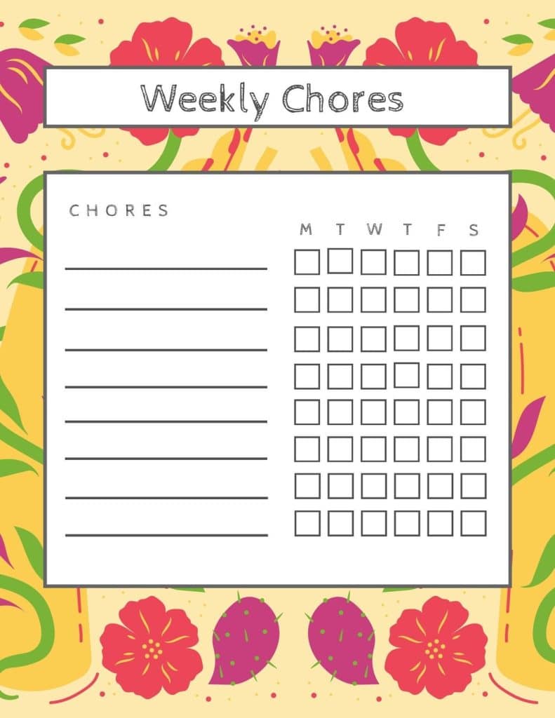 Best Printable Chore Charts for Kids (Free!)