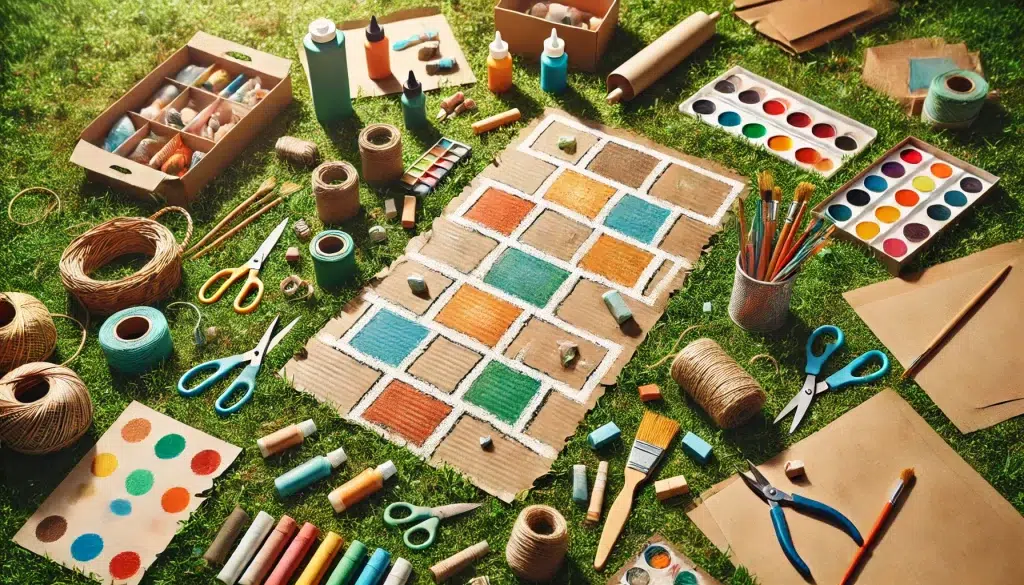 What Materials are Needed to Draw a Hopscotch Board?