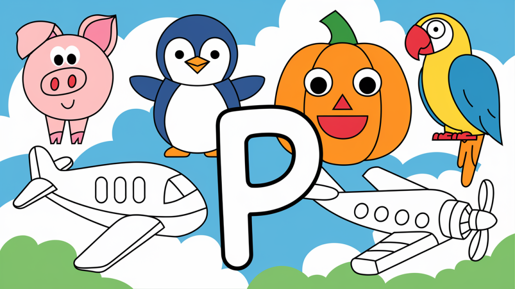 letter p coloring pages