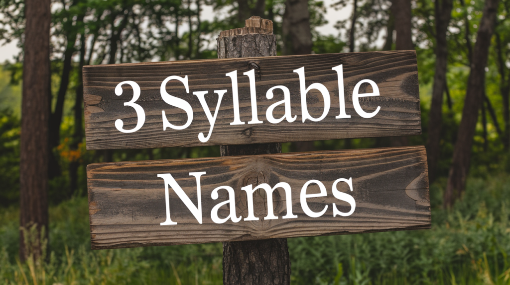 3 syllable names