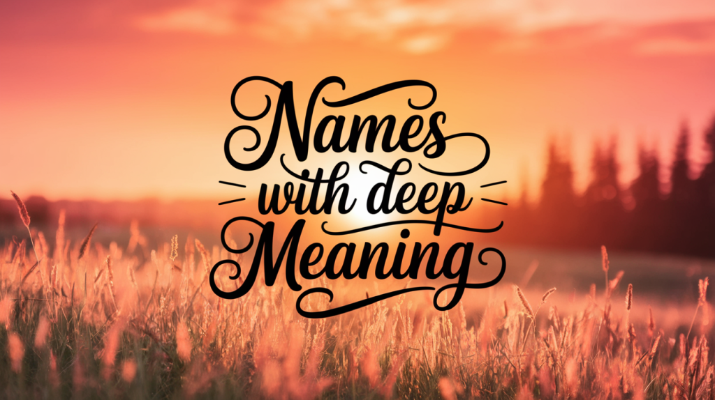 75 Names with Deep Meanings that Speak to the Soul
