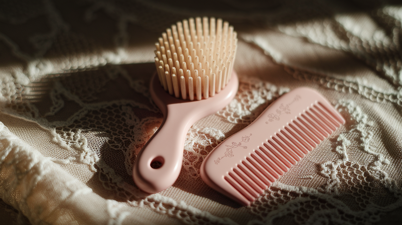 Baby Hairbrush and Comb Set
