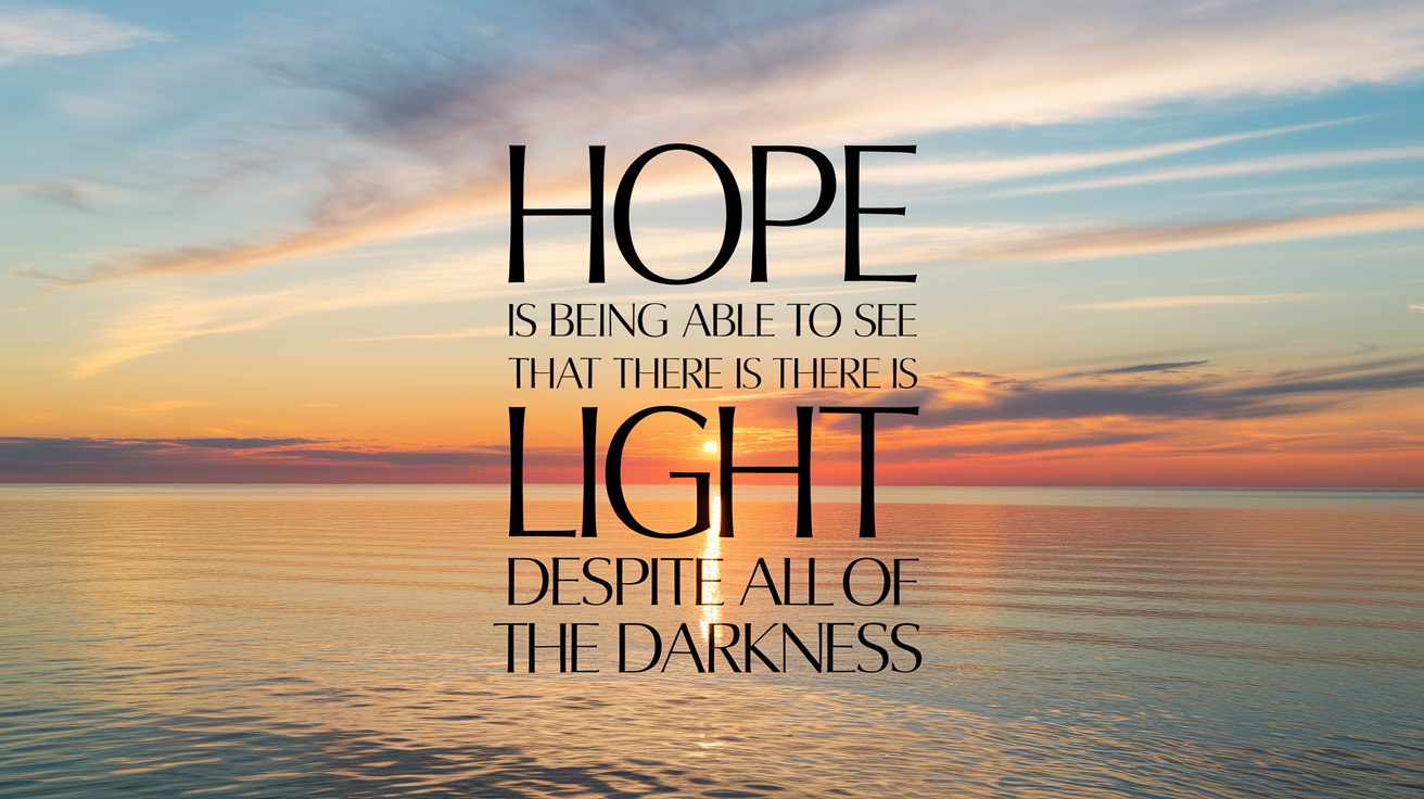 Finding Hope and Optimism