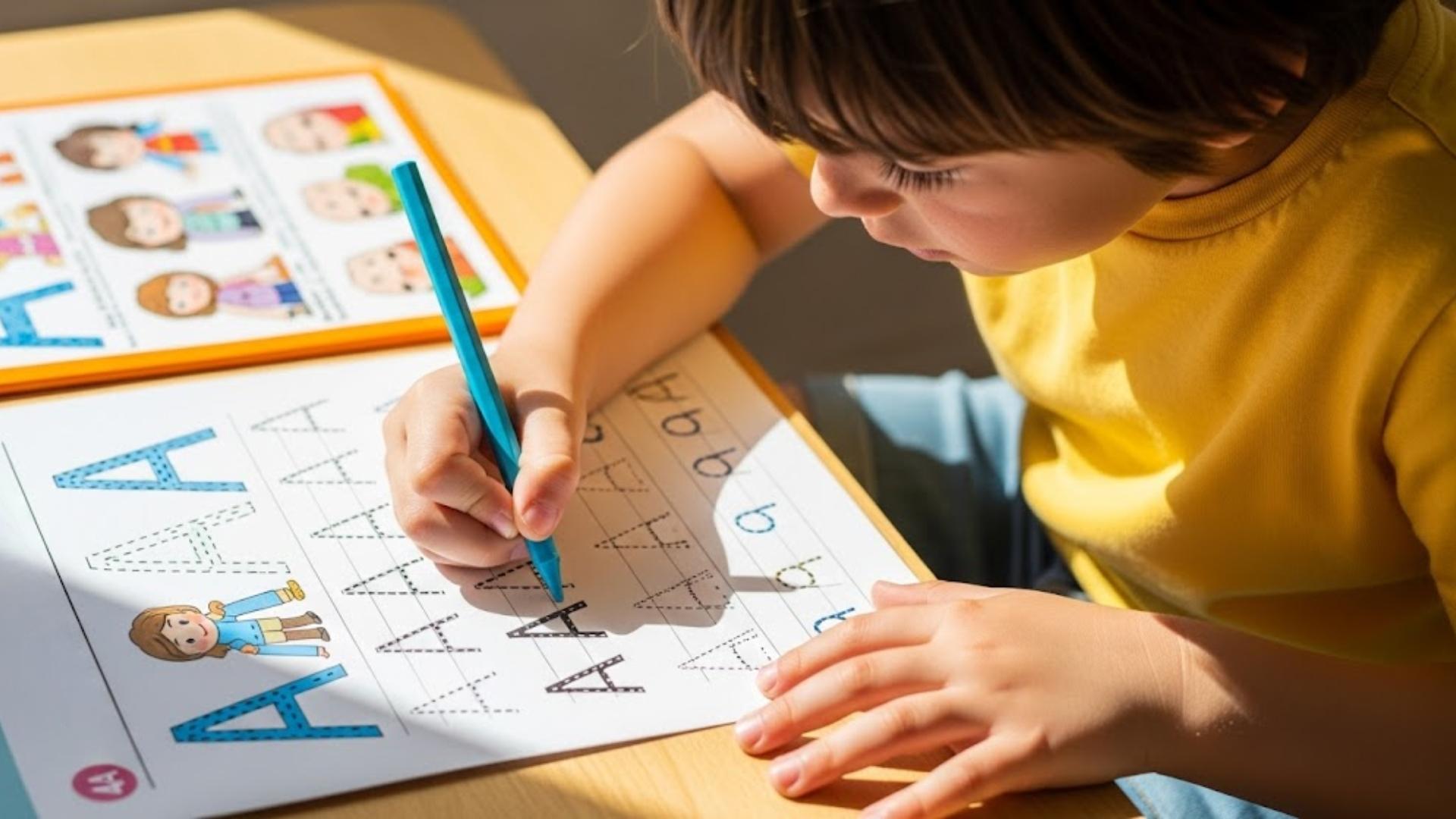 Letter A Tracing Sheet