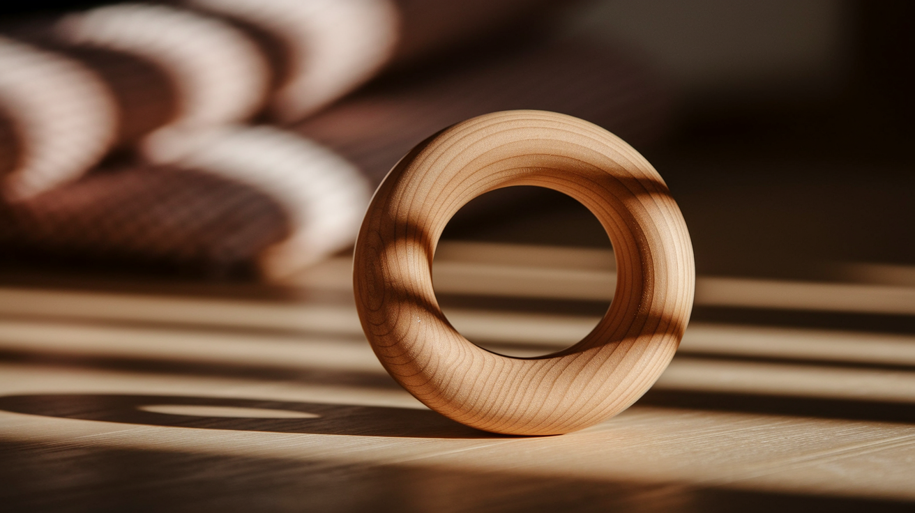 Natural Wooden Teething Ring