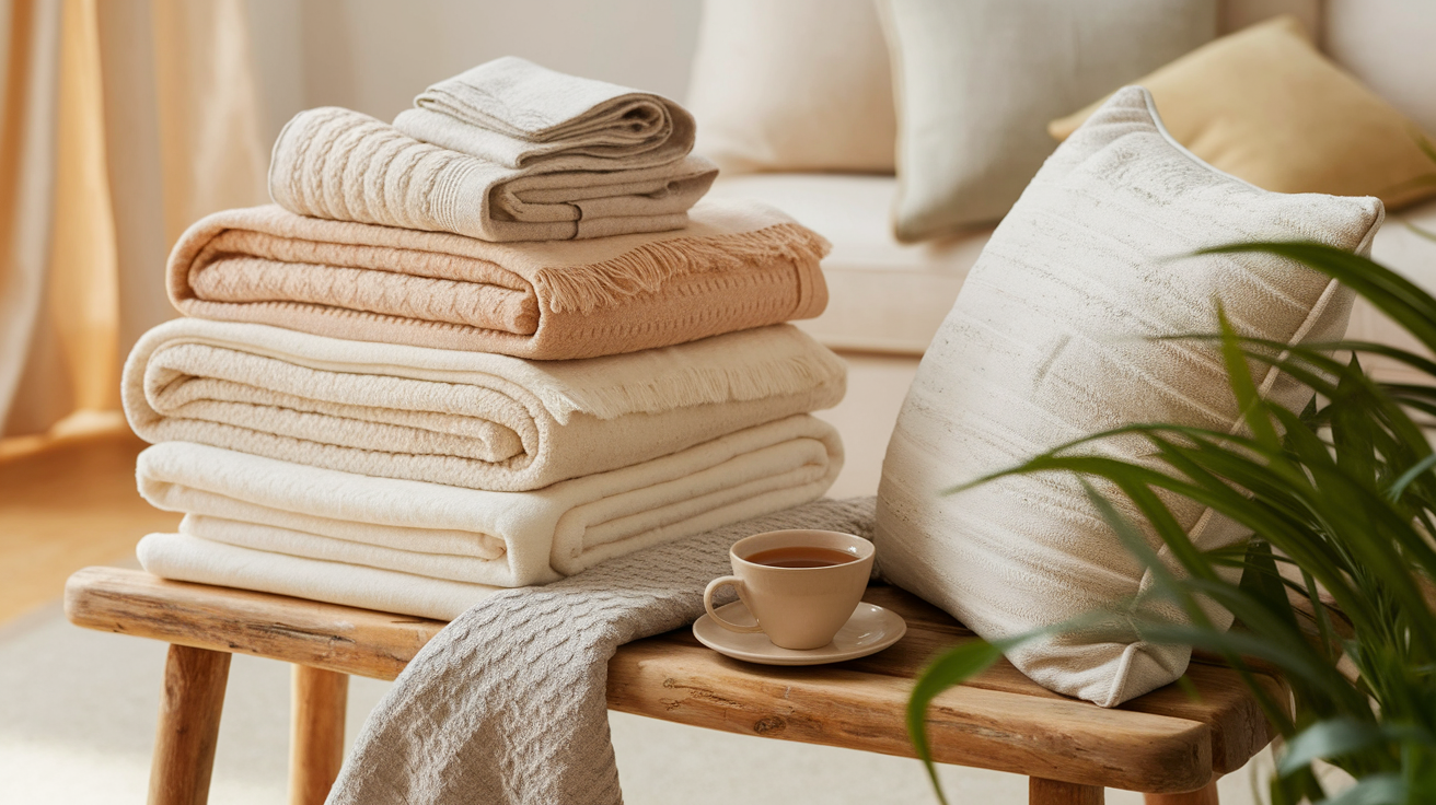 Organic Cotton Throws & Towels