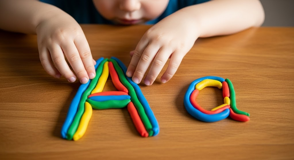 Playdough Letter A