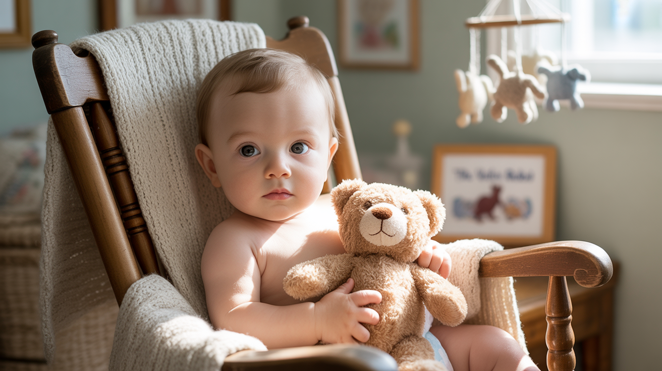 Rocking or Cuddling with Soft Toys
