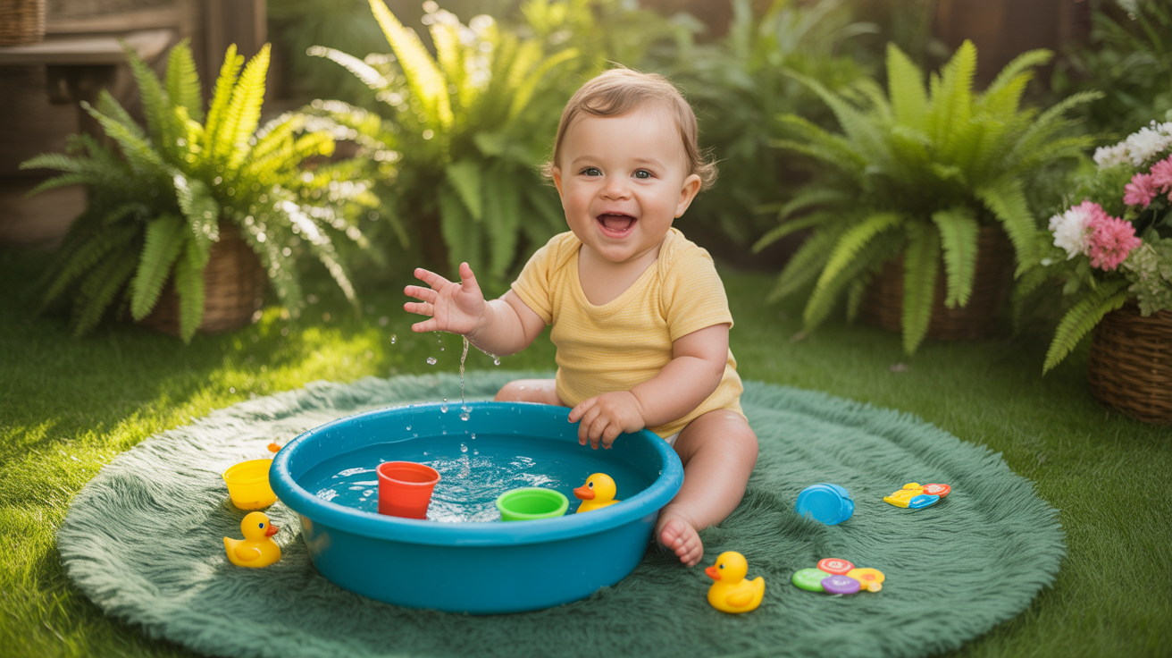 Water Play With a Shallow Bowl