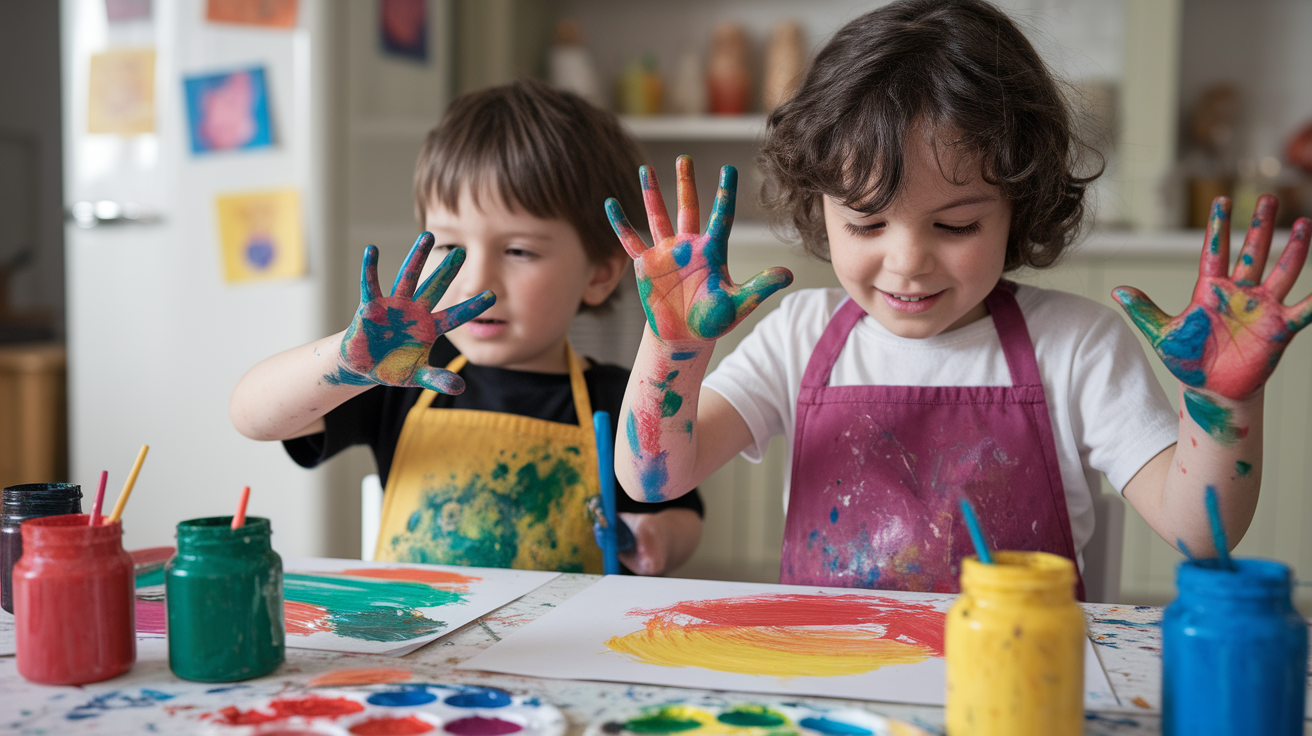 Finger Painting Fun