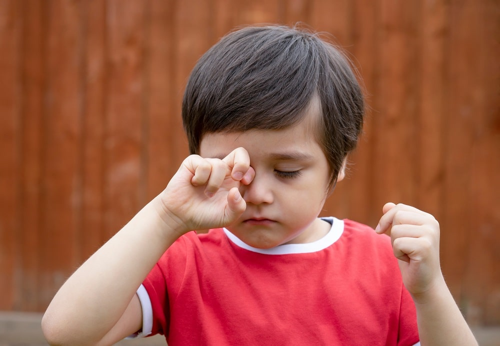Child Has Eye Allergy
