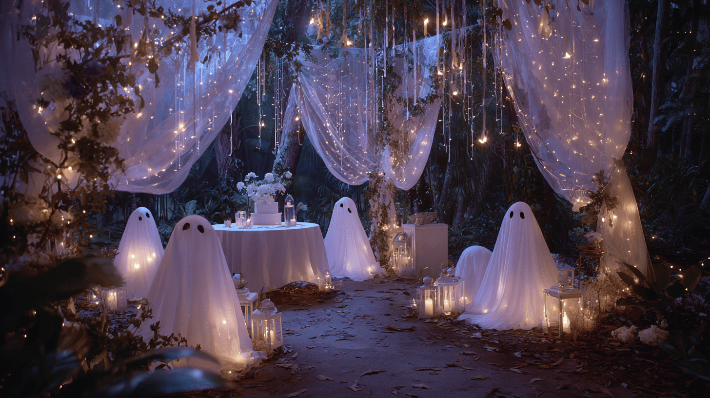 Ghostly Garden Halloween Birthday Decor