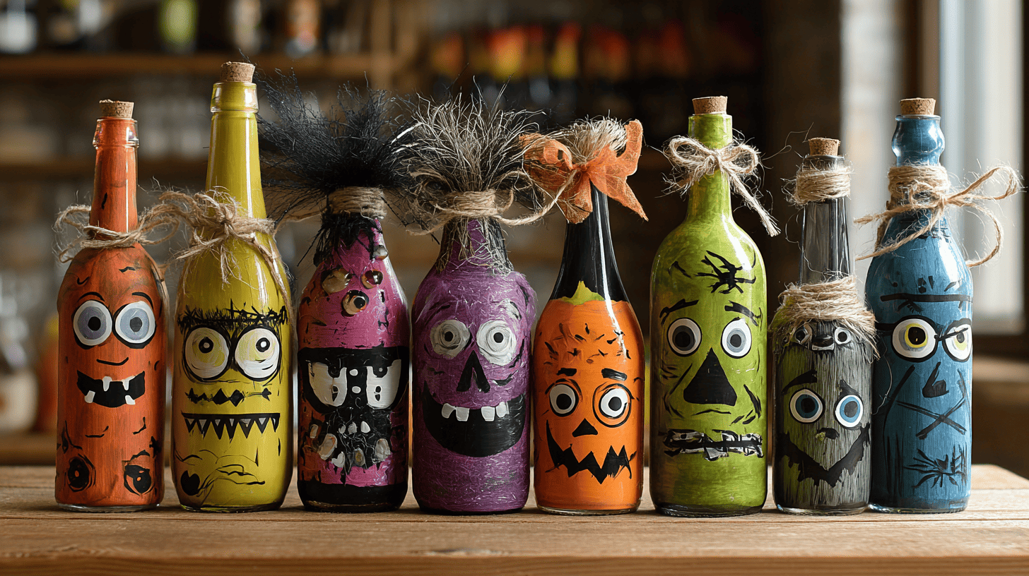 Glass Bottle Monsters Halloween Adults