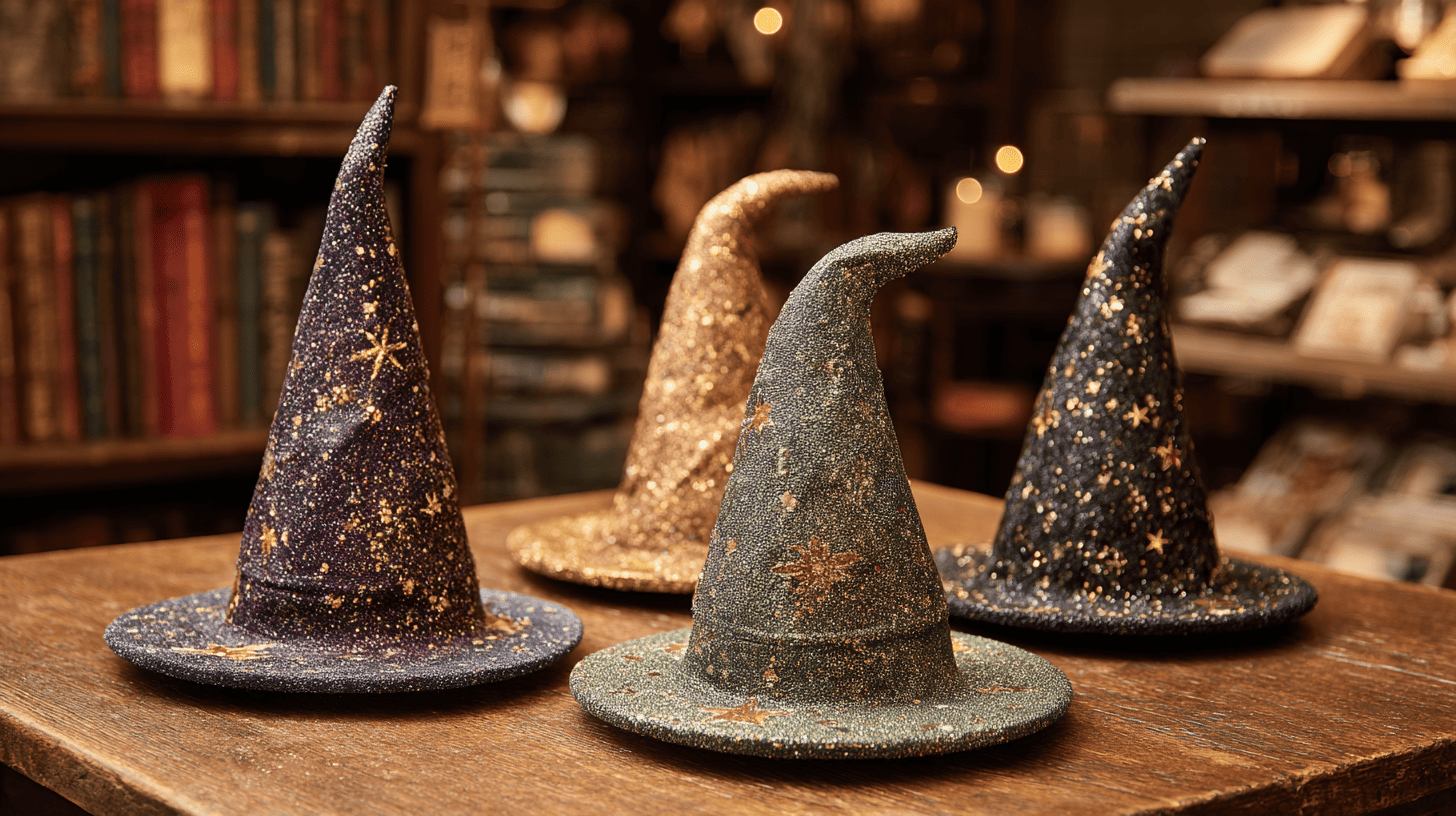 Glittery Witch Hats Halloween Adults