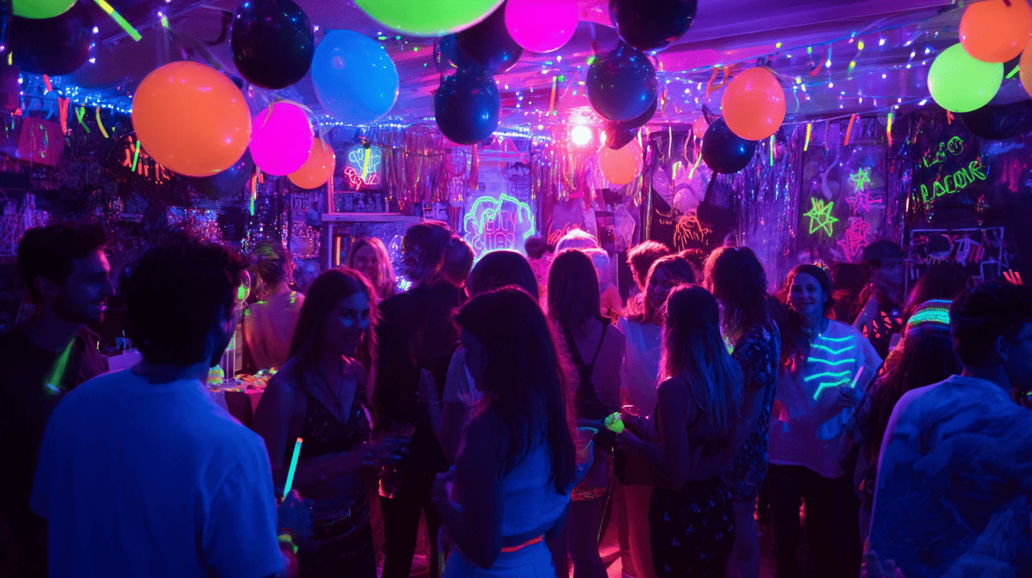 Glow In The Dark Halloween Birthday Party