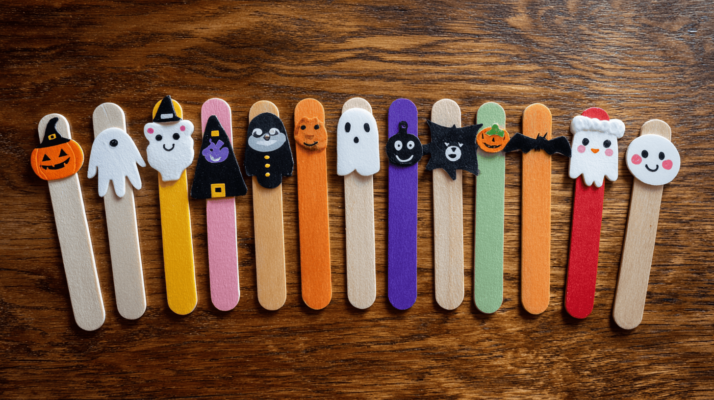 Halloween Stick Puppets Kids Halloween Craft