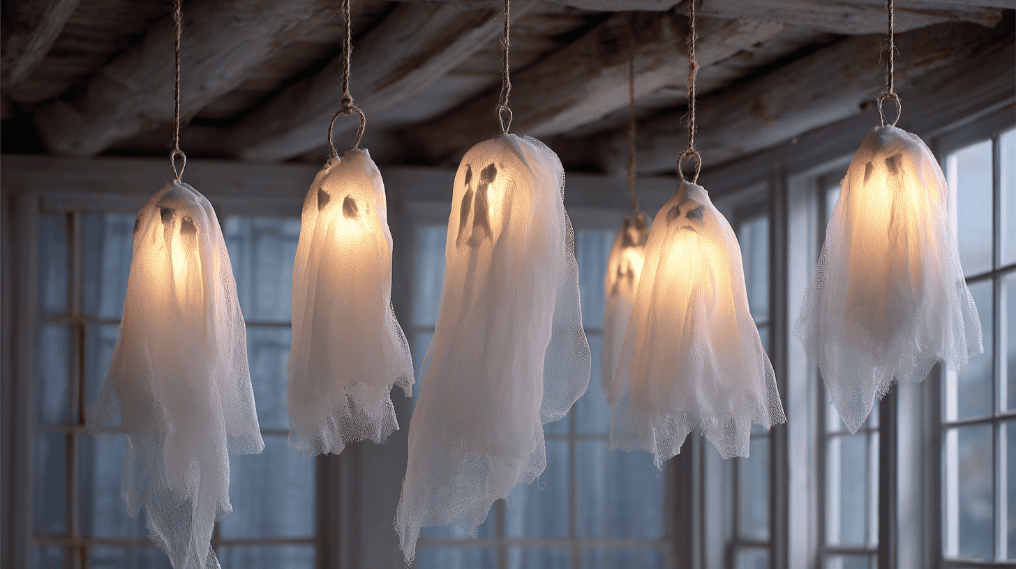 Hanging Ghost Lanterns Halloween Adults