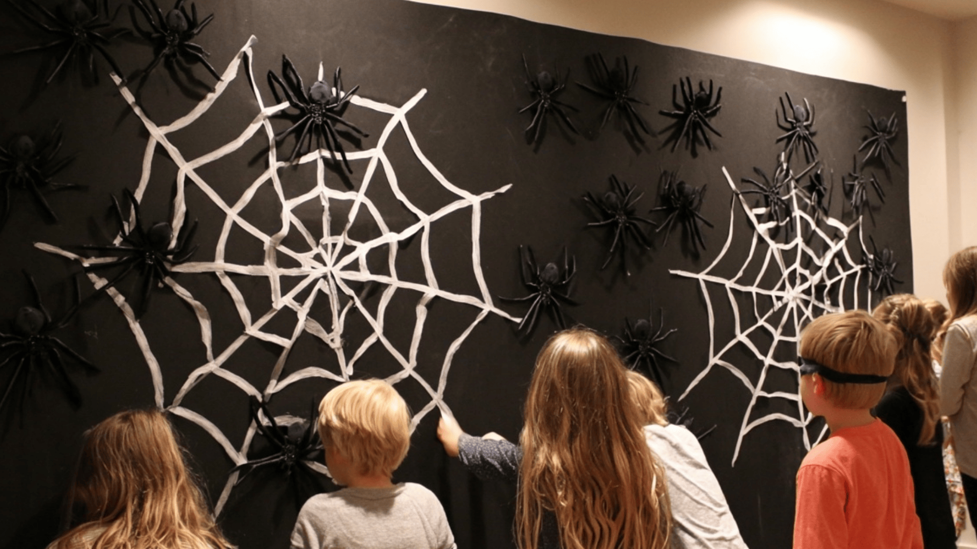 Pin the Spider on the Web Game