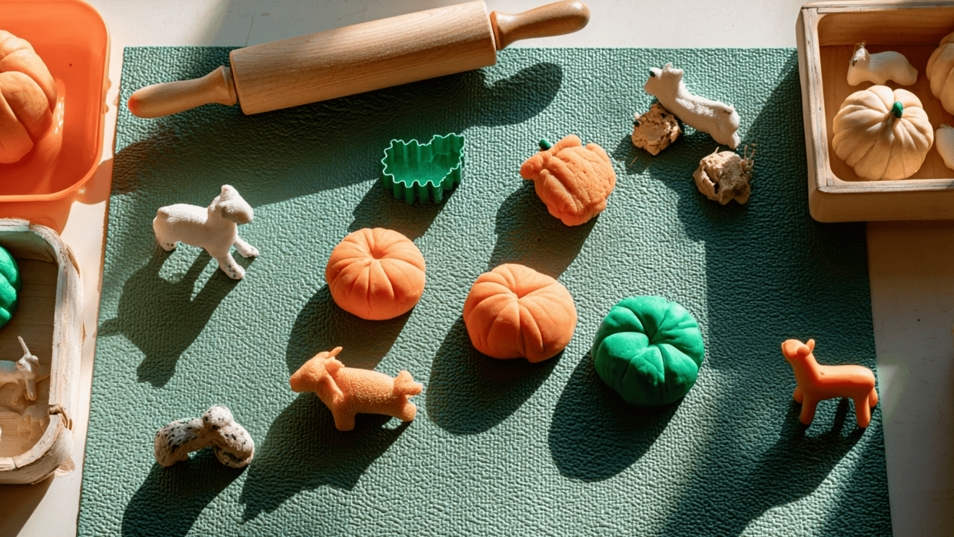 Play Dough Pumpkin Patch