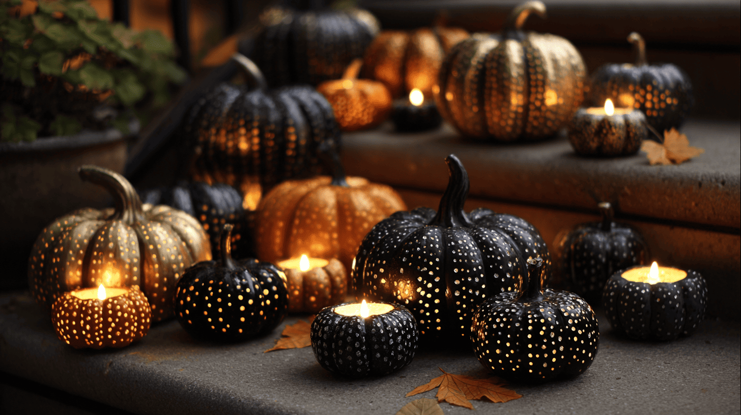 Pumpkin Candle Holders Halloween Birthday