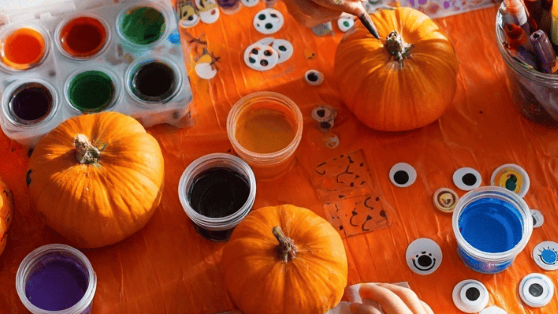 Pumpkin Painting Table