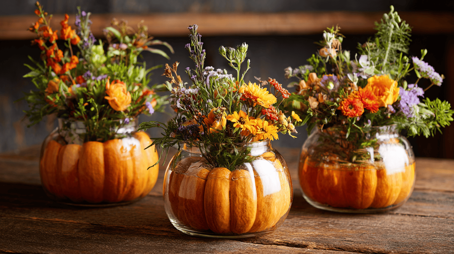 Pumpkin Vase Centerpieces Halloween Adults