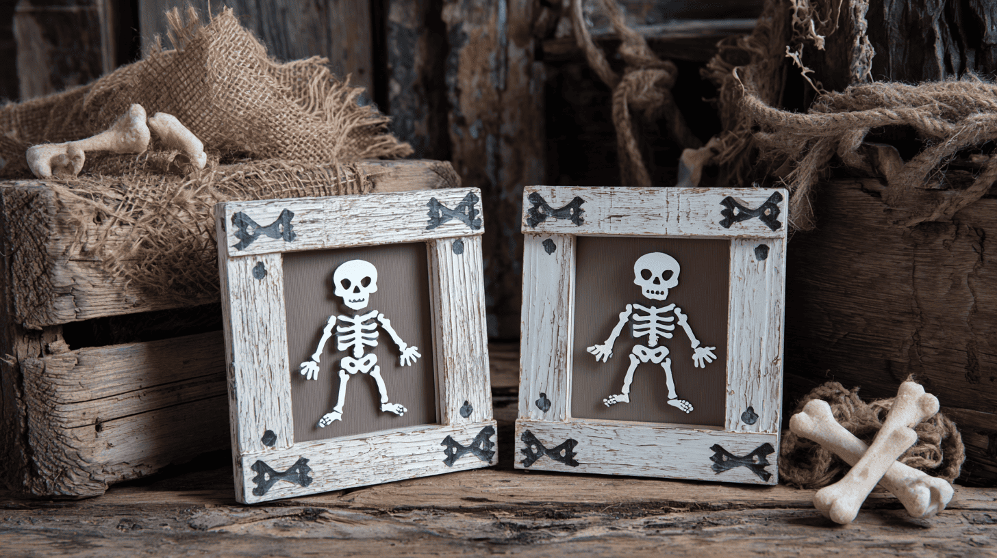 Skeleton Frame Art Halloween Adults