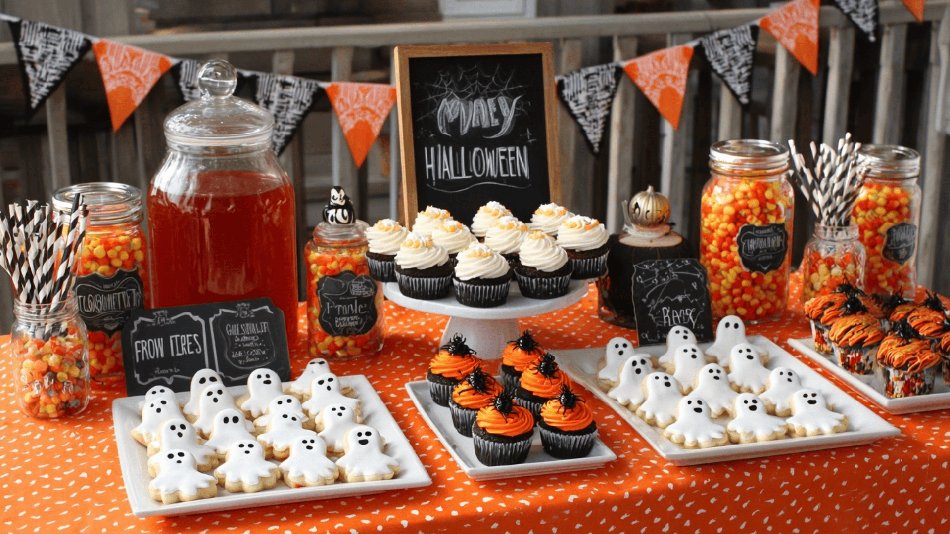 Snack Table With Themed Names