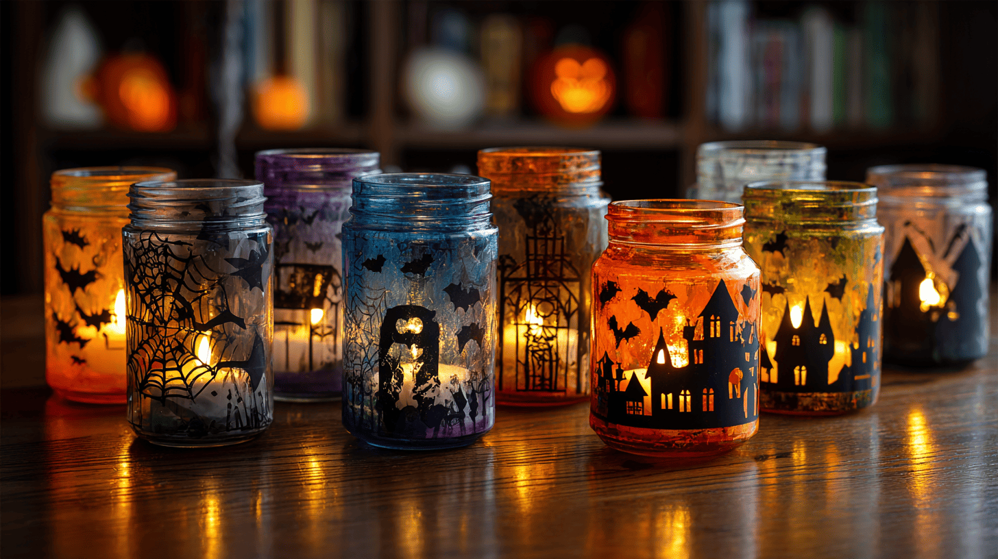 Spooky Candle Holders Halloween Adults