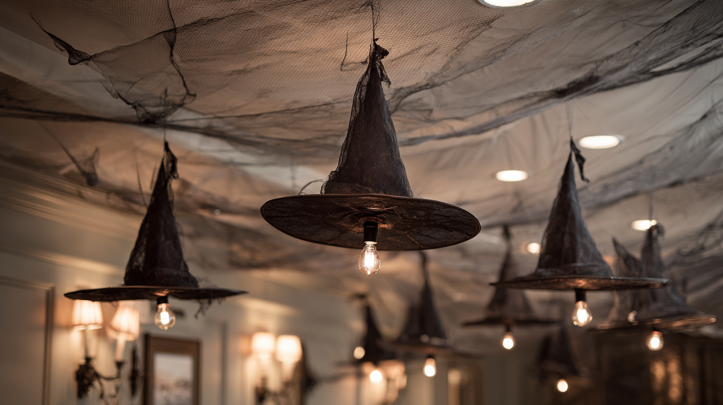 Witch Hat Ceiling Decor Halloween Birthday