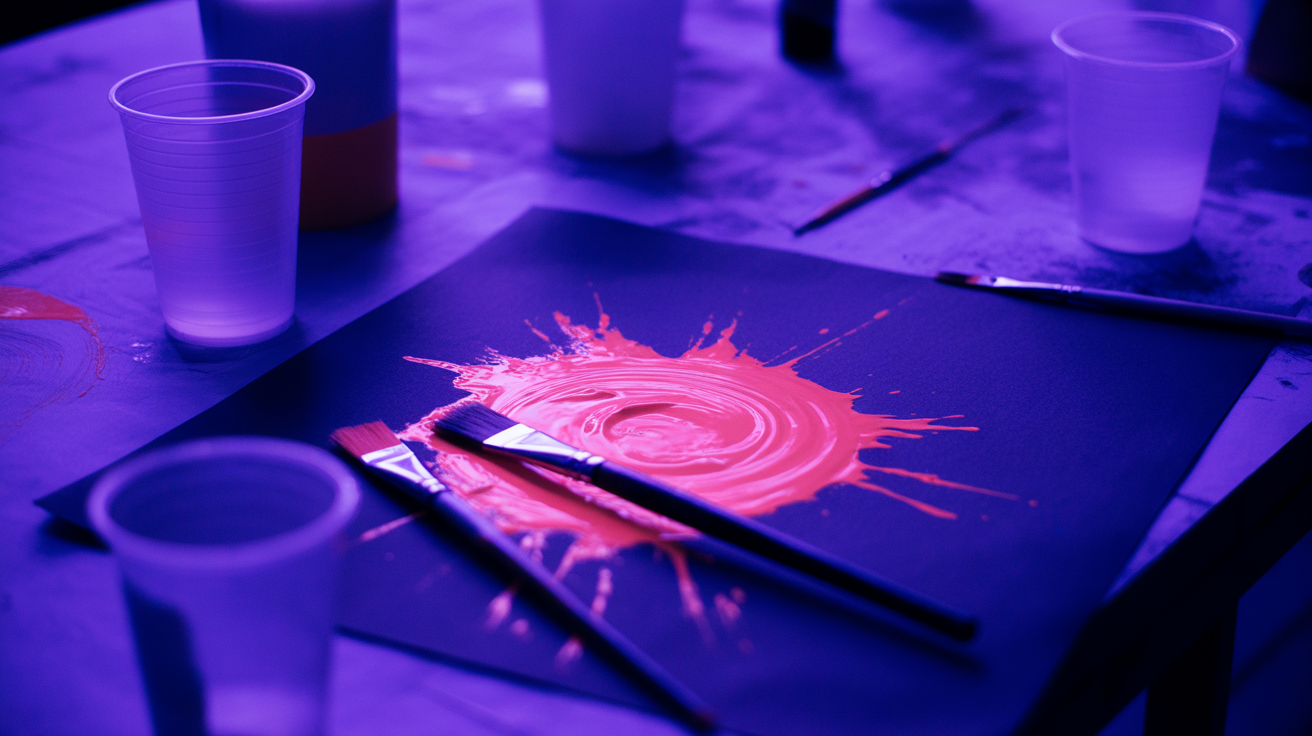 blacklight paint party