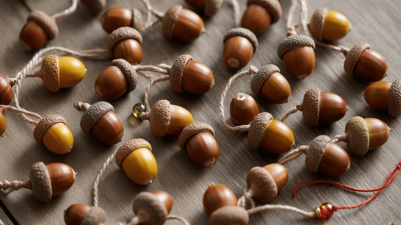 Acorn Necklaces Fall Craft
