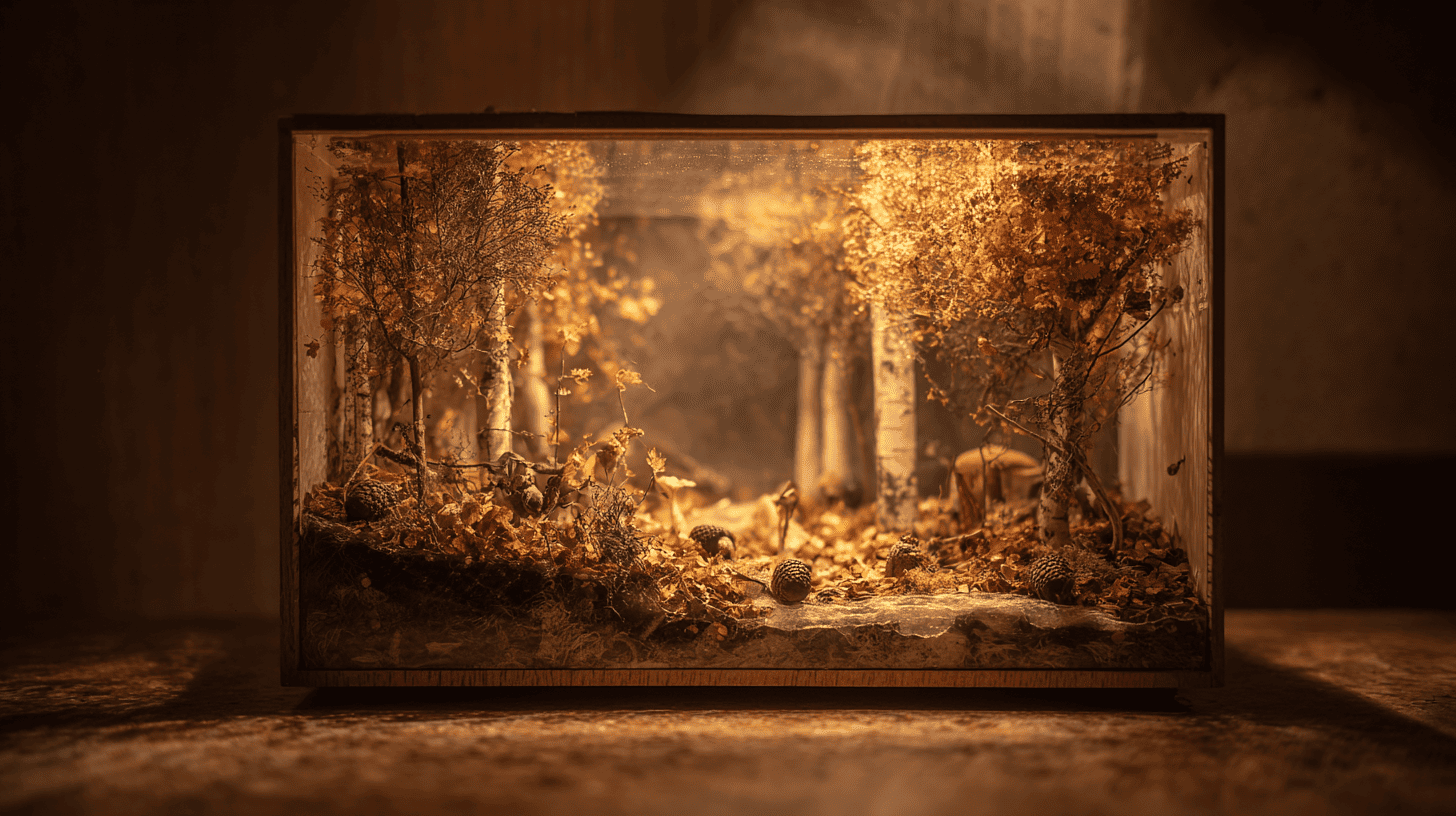 Autumn Nature Shadow Box Fall Art Project
