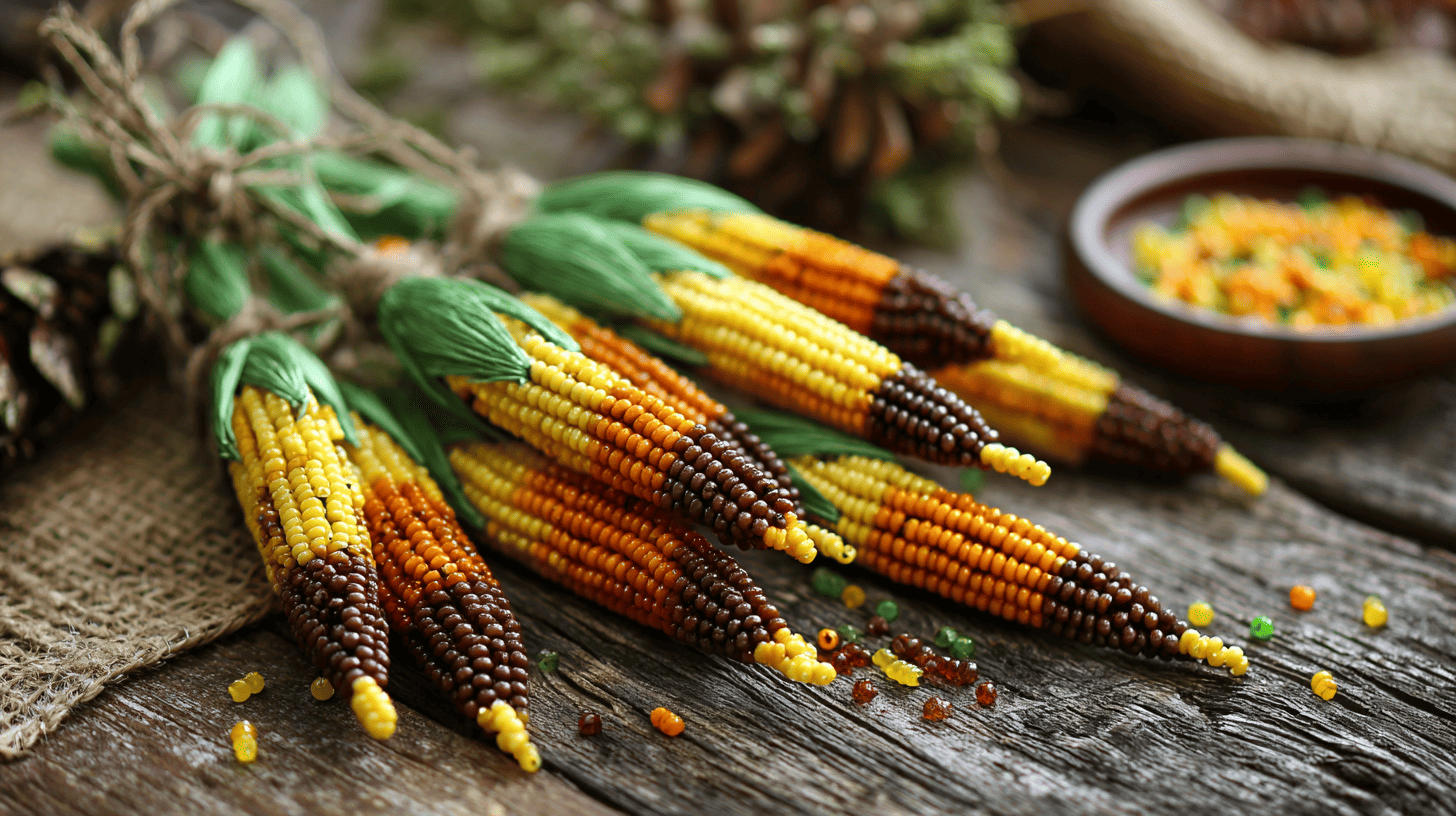 Beaded Corn Decor Craft For Kids