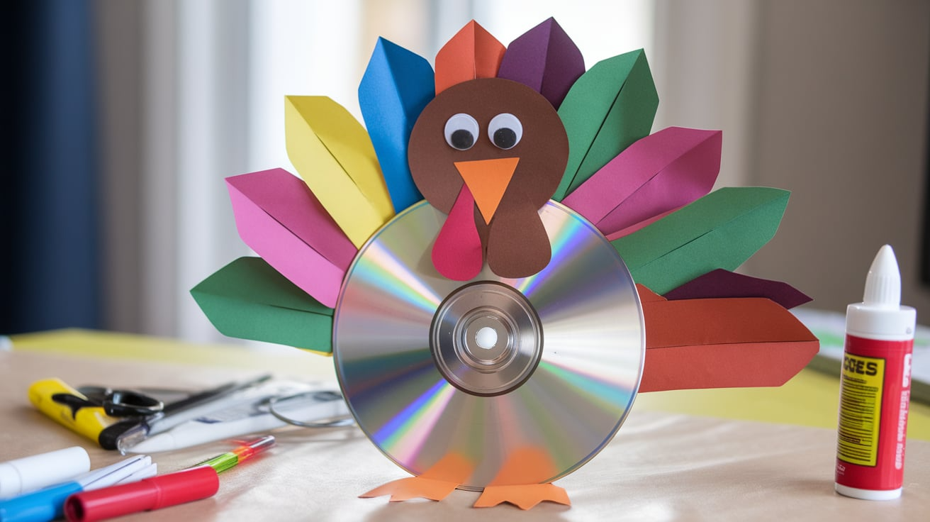 CD Turkey Craft On Craft Table
