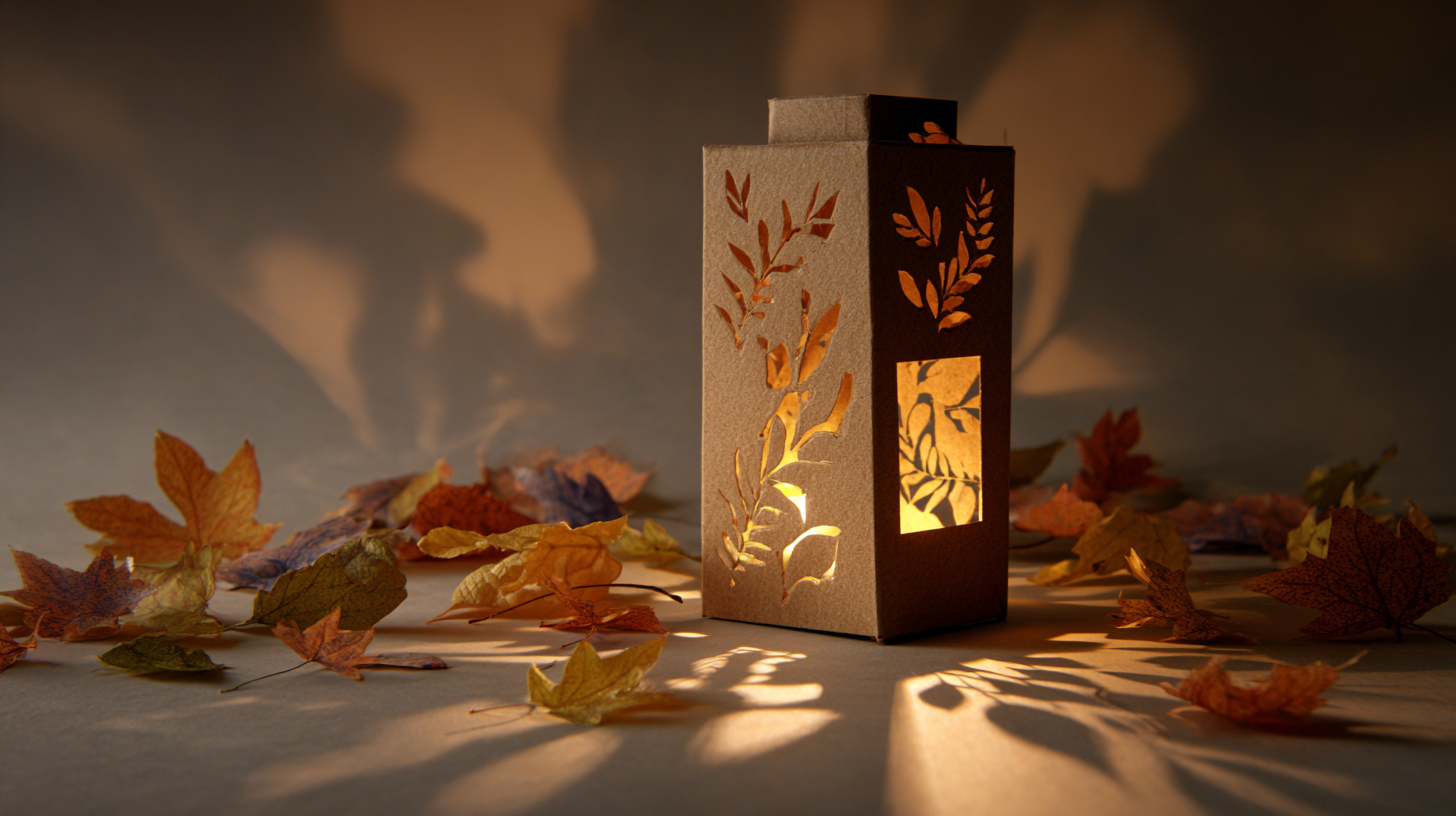 Cardboard Leaf Lantern Fall Craft For Kids