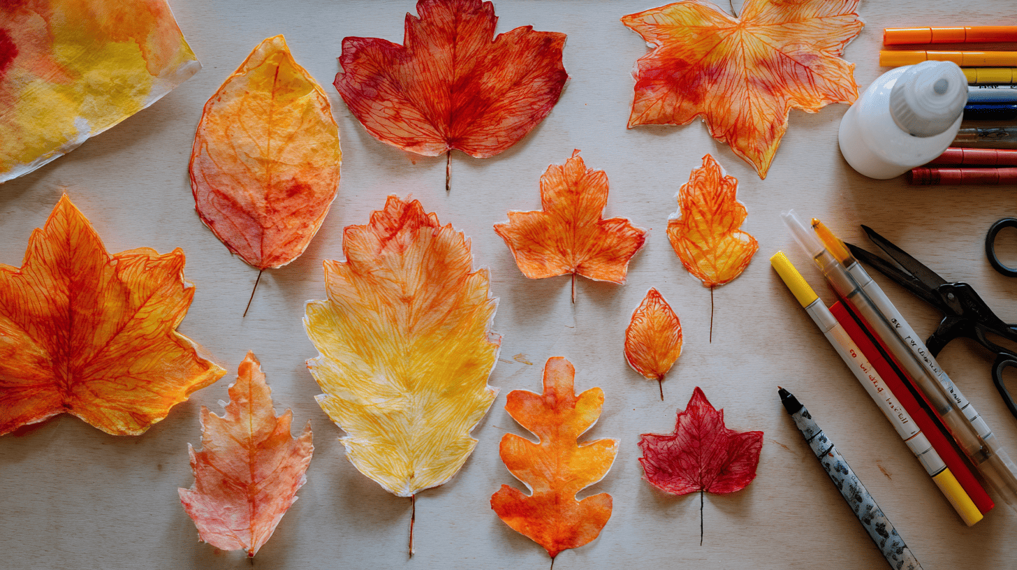 Coffee Filter Leaves Craft For Preschoolers