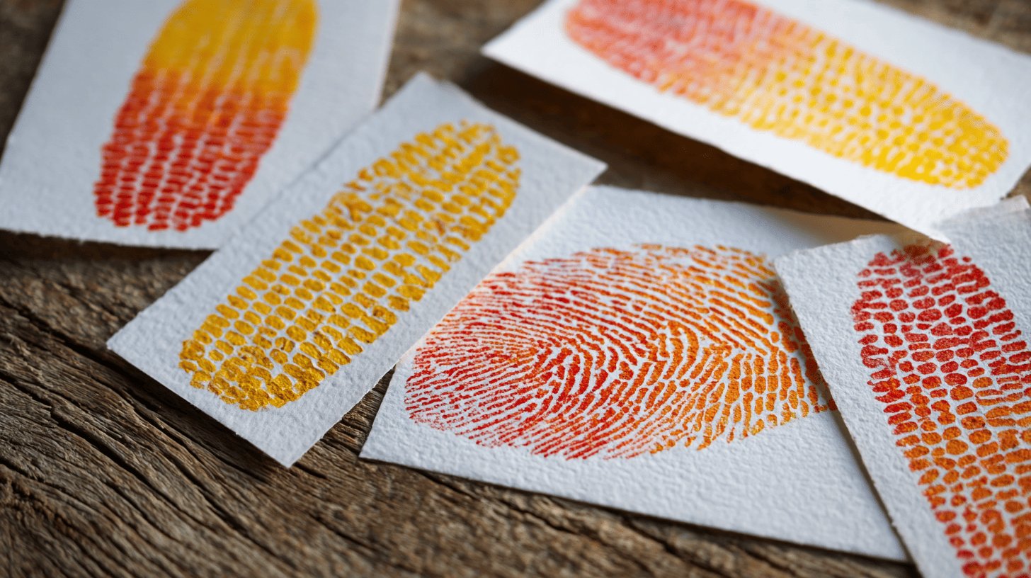 Corn Cob Stamping Fall Craft
