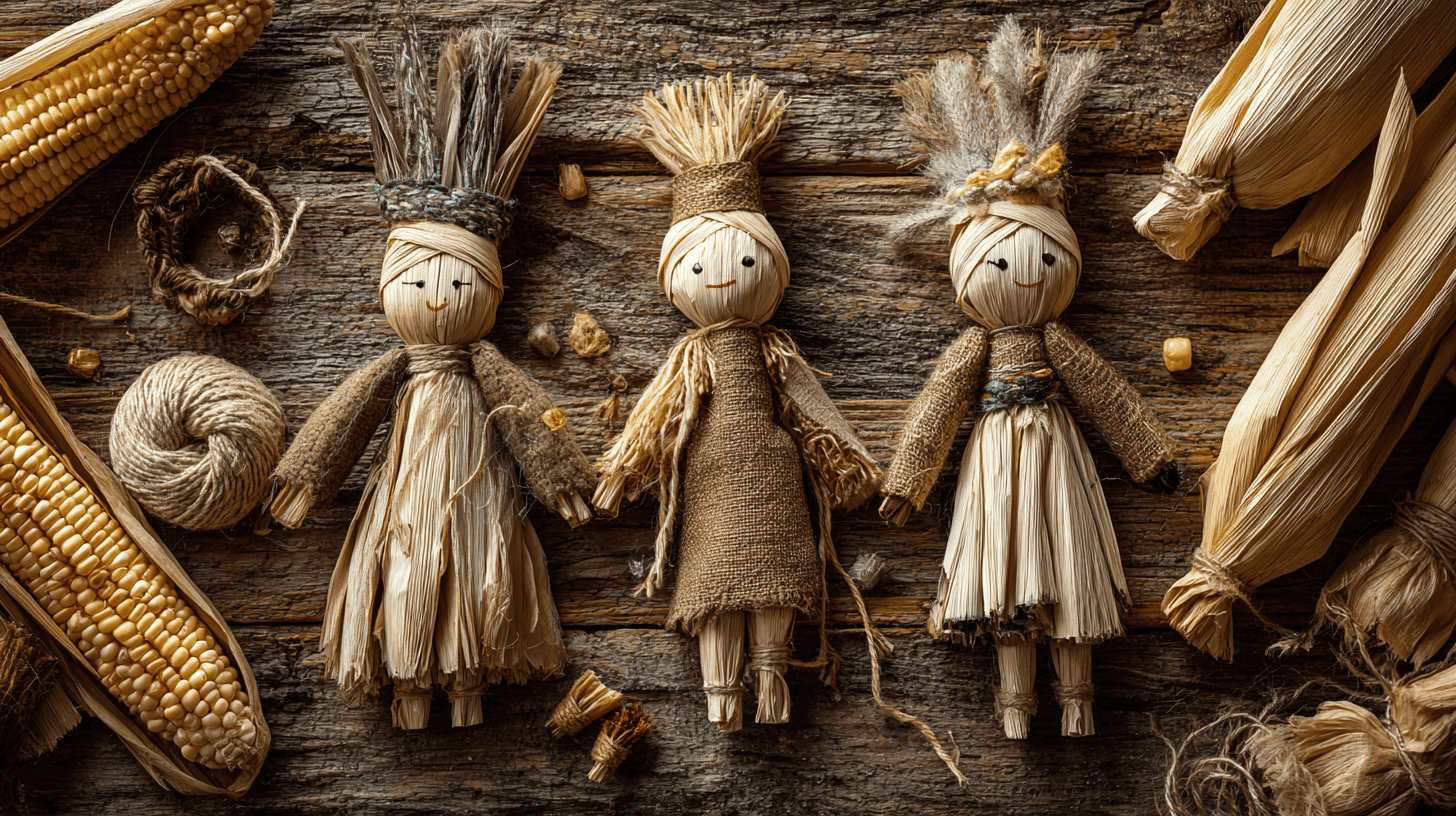 Corn Husk Doll Craft For Preschoolers