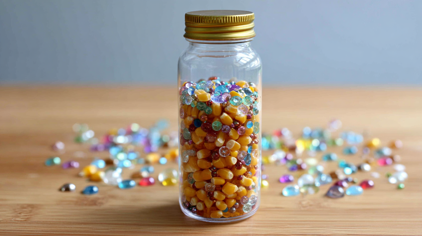Corn Kernel Sensory Bottle Craft For Toddlers