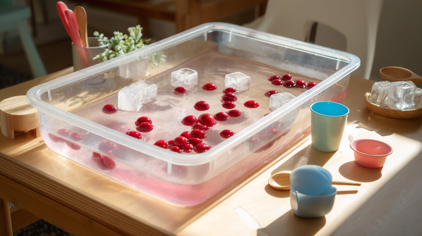 Cranberry Water Play Activity For Toddlers