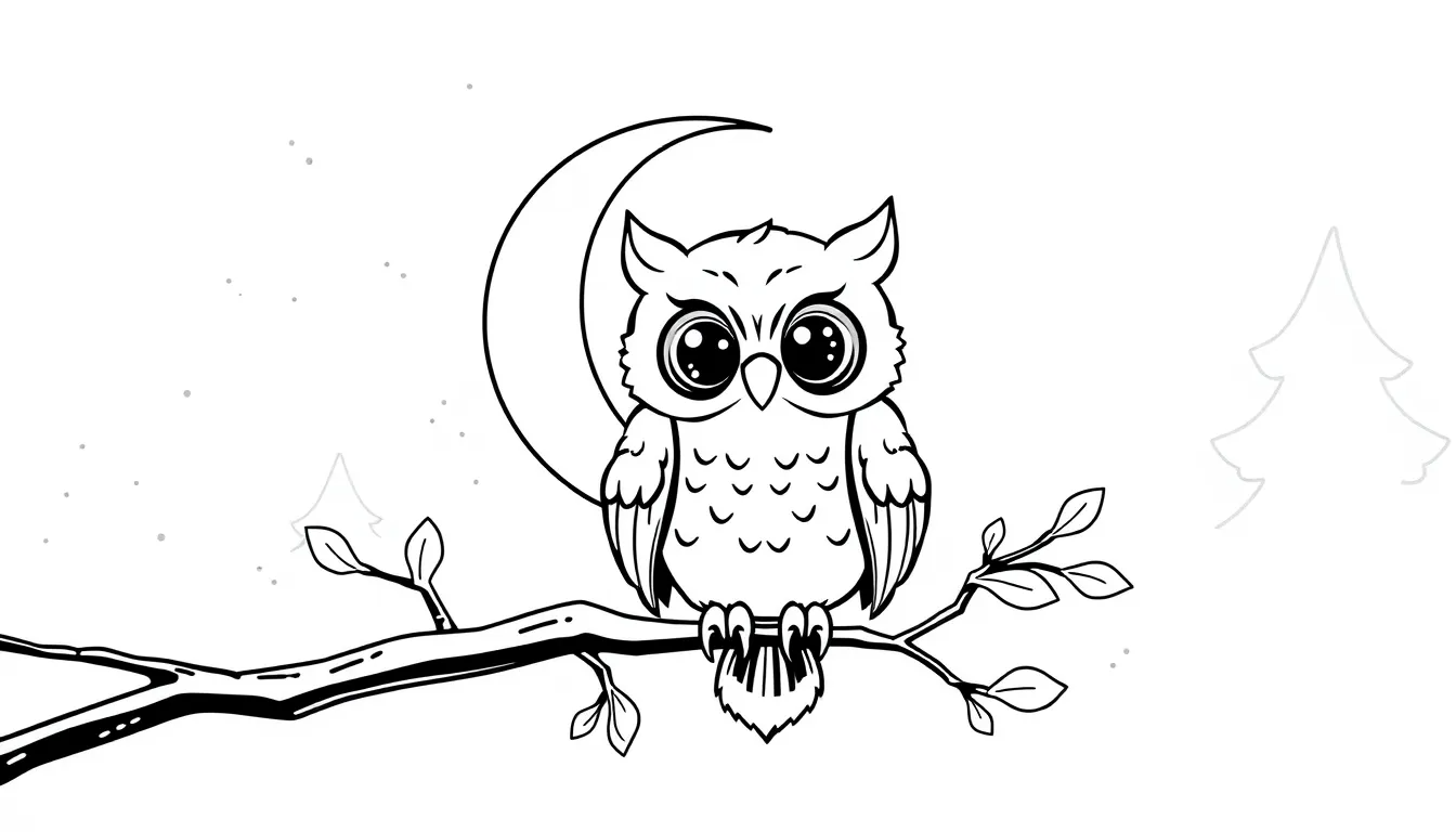 Crescent Moon Owl