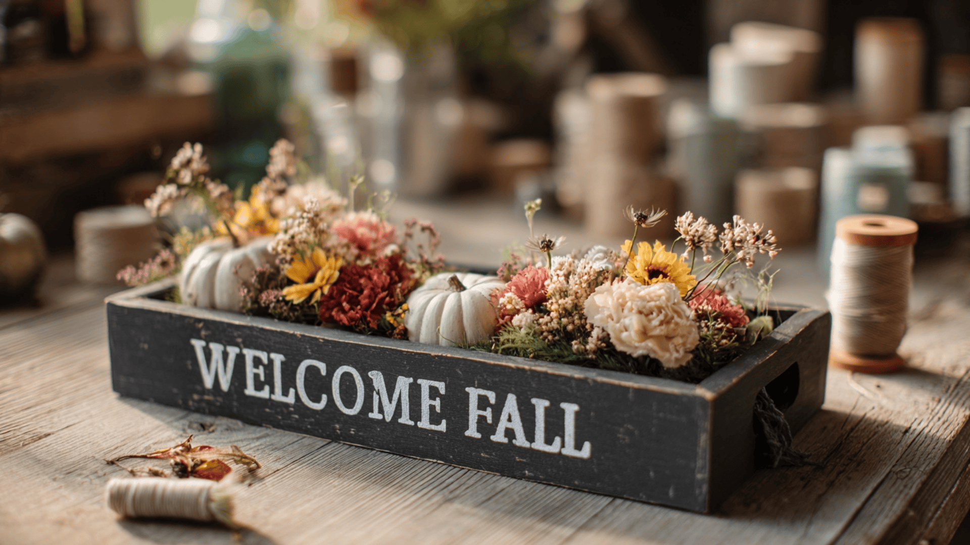 DIY Chalkboard Tray Wreath