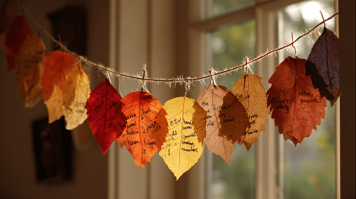 Fall Leaf Garland Craft For Toddlers