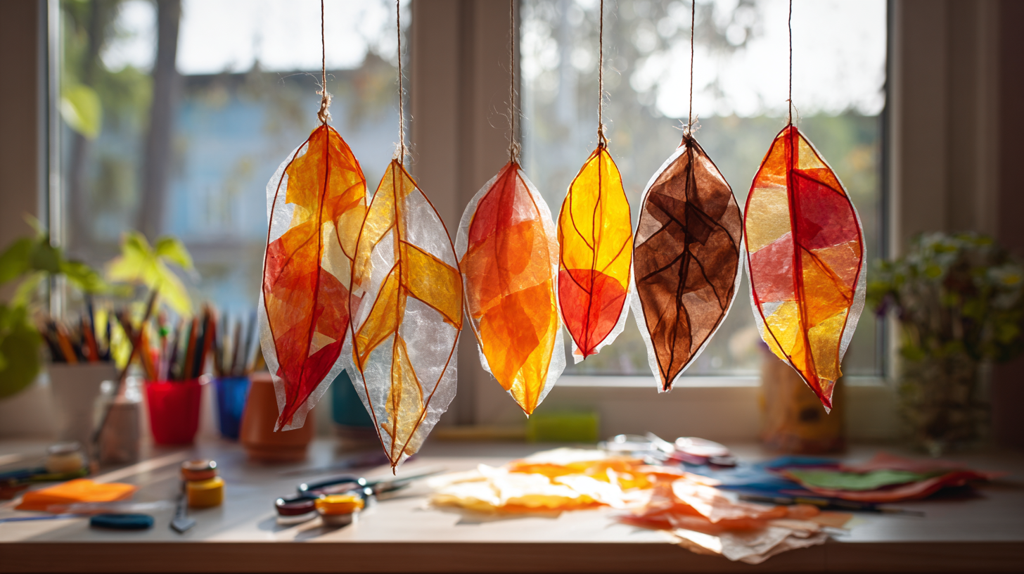 Fall Leaf Suncatcher Craft For Preschoolers