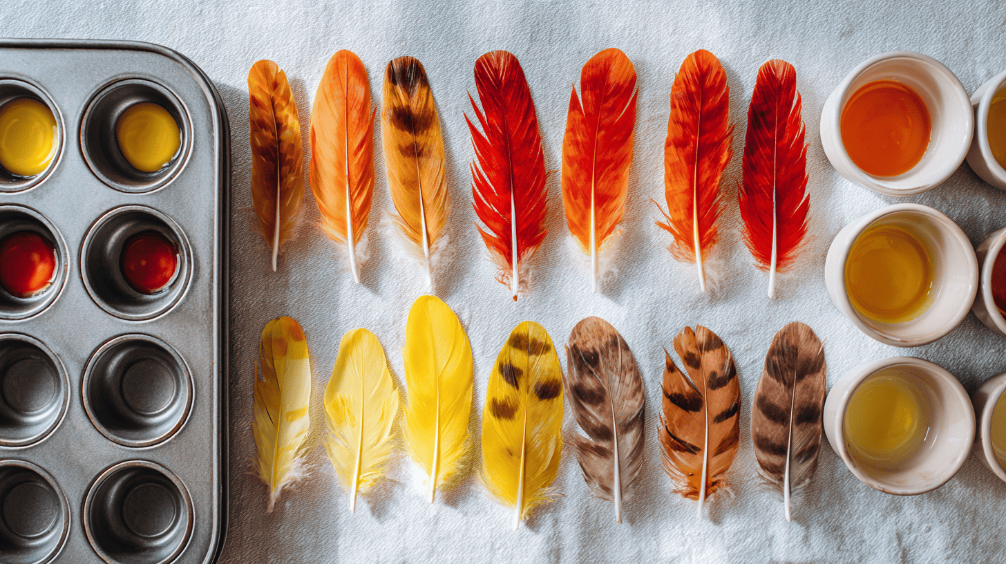 Feather Sorting Tray Activity For Toddlers