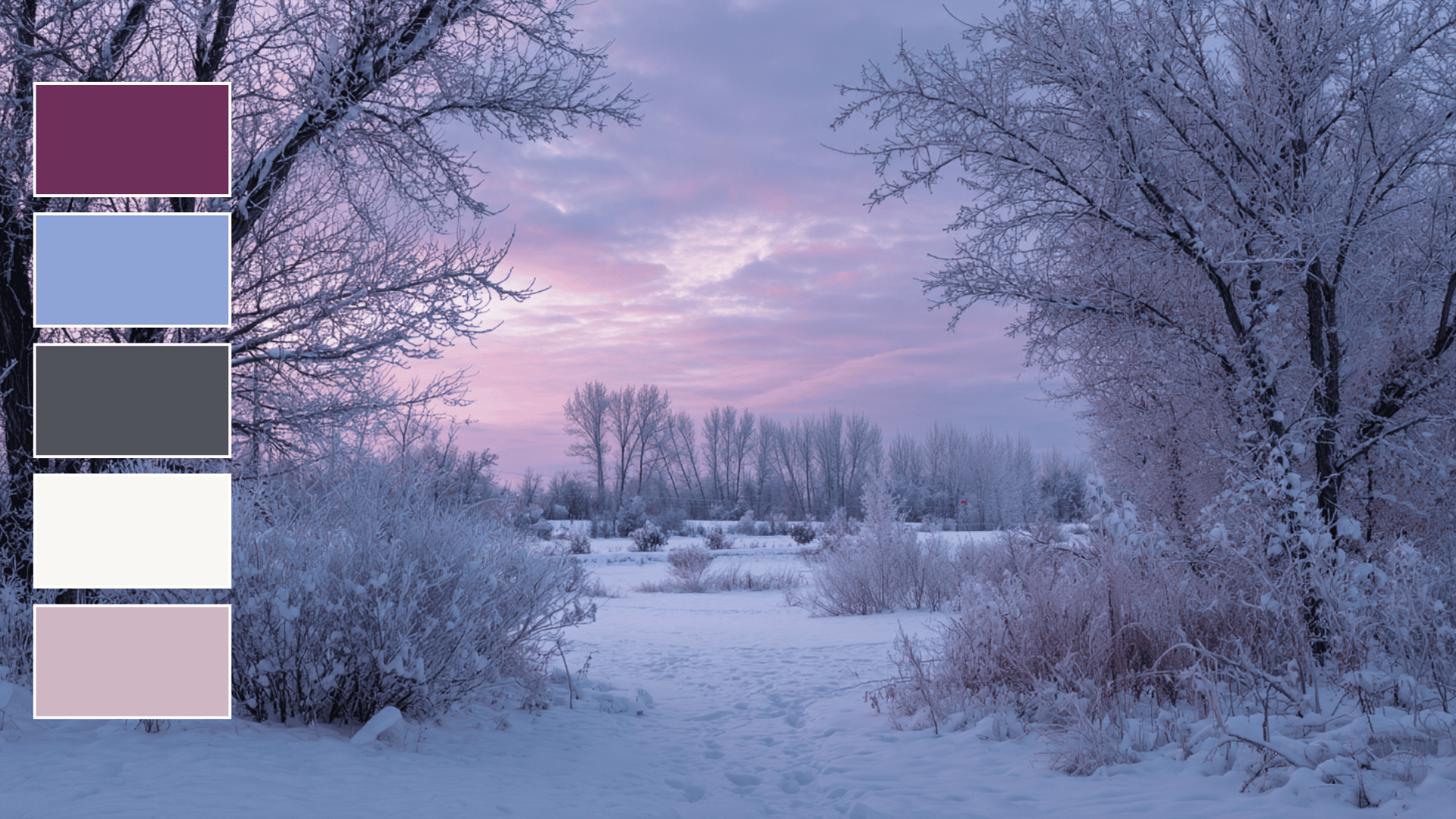 Frosted Mulberry fall color palette