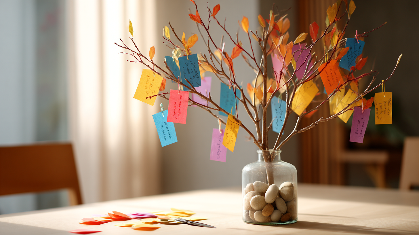 Gratitude Tree Centerpiece Craft For Kids