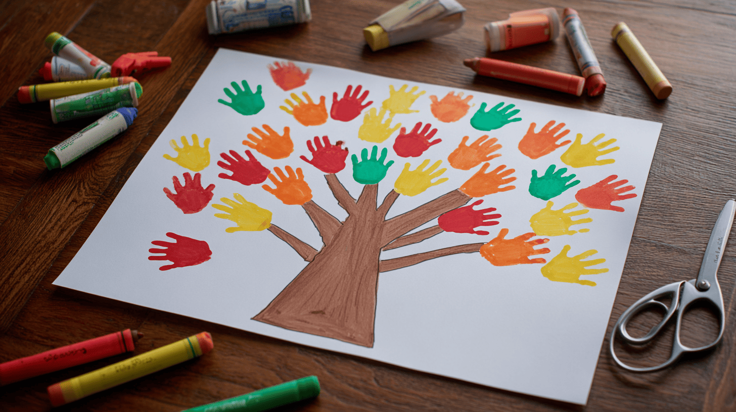 Handprint Family Tree Craft For Preschoolers