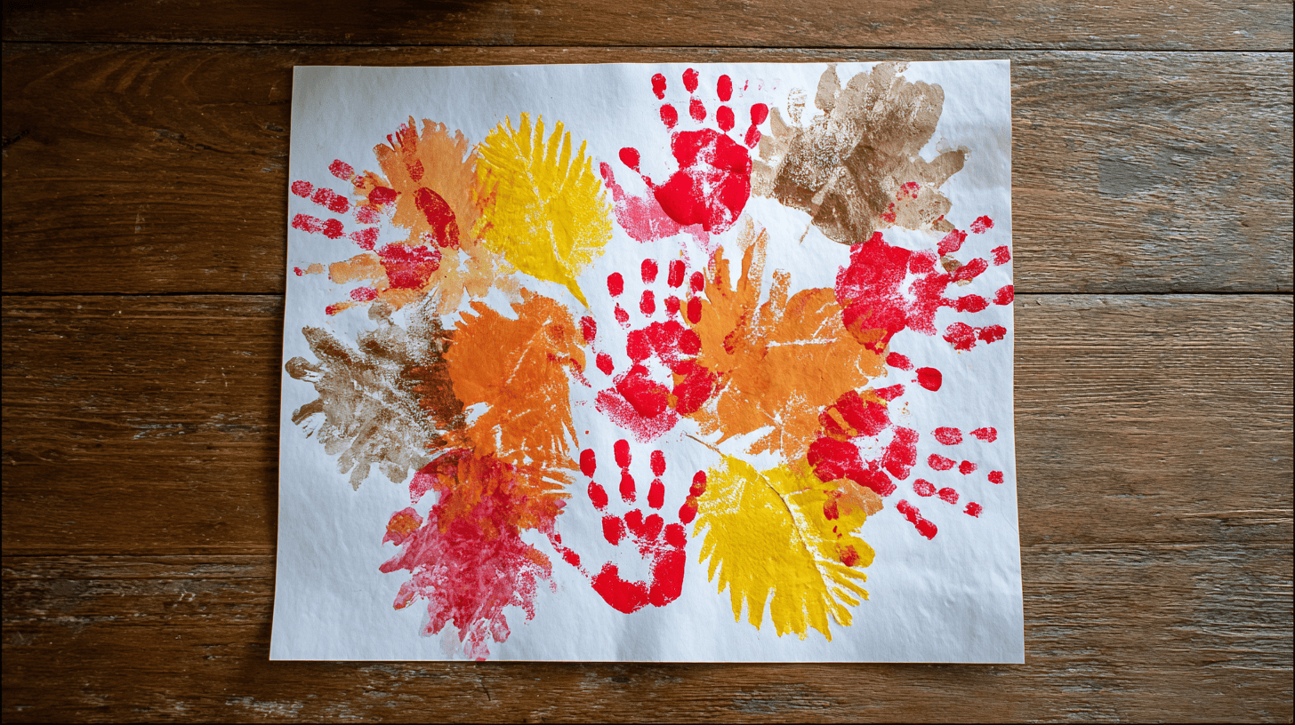 Handprint Leaf Collage